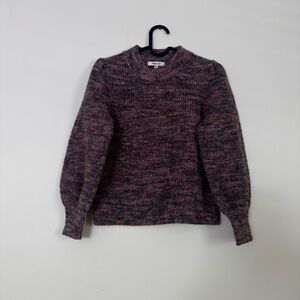 Madewell Pink and Gray Crew Neck Sweater